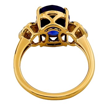 18ct gold Kyanite/Diamond Ring size N